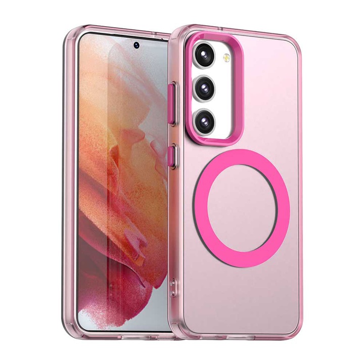 Husă telefon, Candy Case, roz, Samsung Galaxy S23 Plus, TPU x PC, set