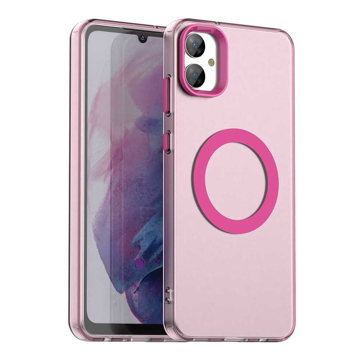 Husă Candy Case pentru Samsung Galaxy A05, Pink, TPU și PC, design minimalist, protecție suplimentară în colțuri