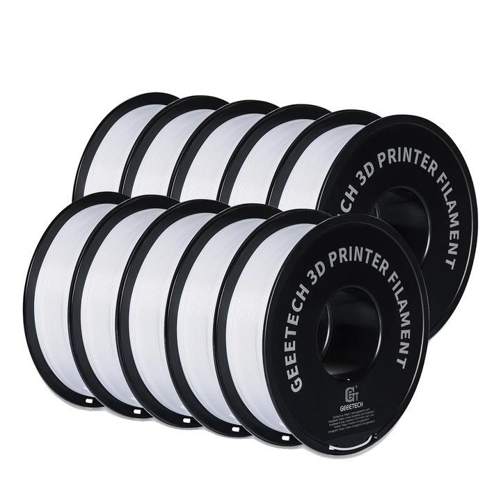 3D Filament, PETG, 1,75 mm, fehér, 1 kg, 343 m