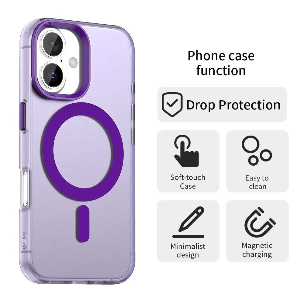 Husă Candy Case MagSafe pentru telefon, violet, 5x11cm