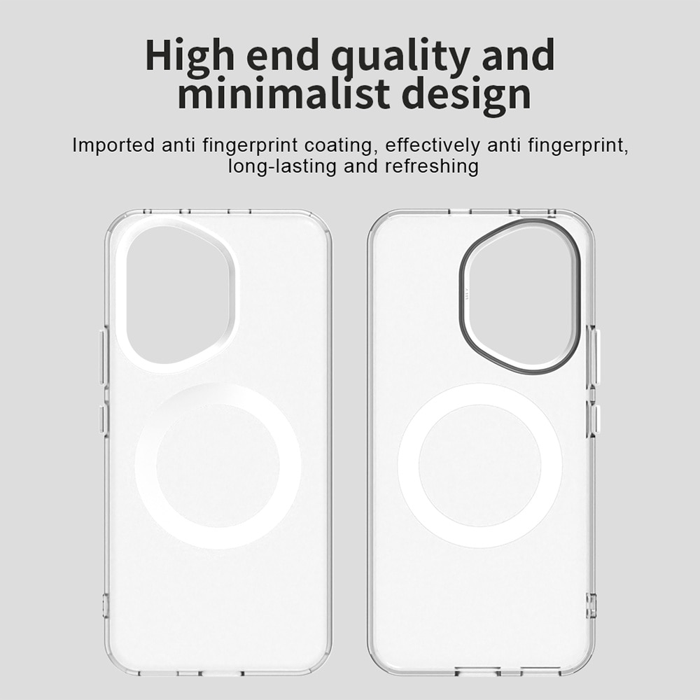 Husă Candy Case, alb, pentru Honor 400, TPU și policarbonat, compatibilitate MagSafe