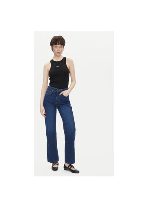 Pepe Jeans noi nadrag, PL204901EF10, Pamut, Kek, Kék