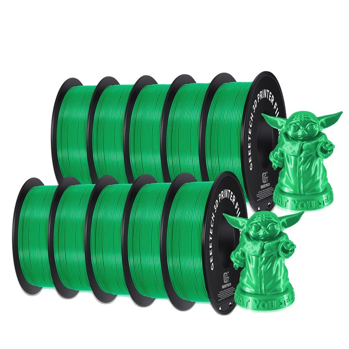 Filament 3D, PLA, verde, 1.75mm, 1kg