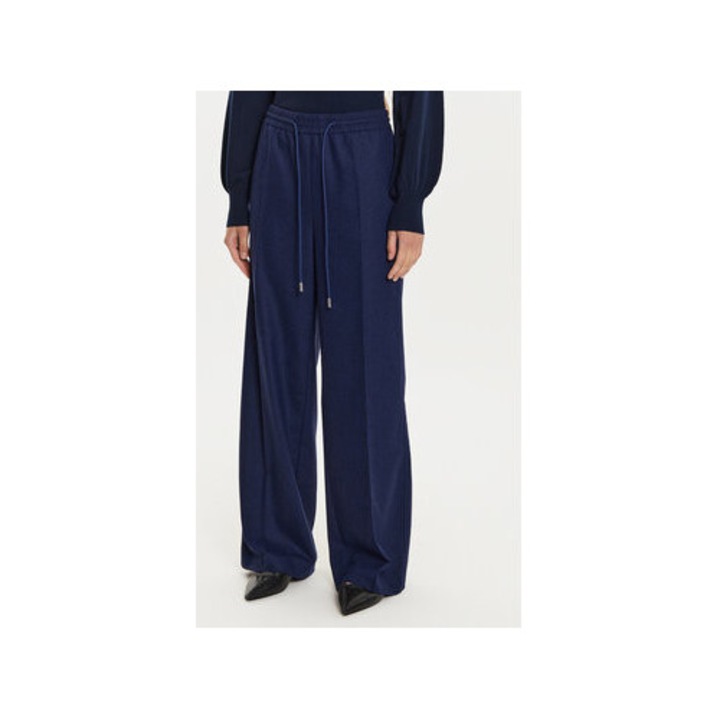 Boss női melegítőnadrág, 50528604, gyapjú/poliészter, 32 US, sötétkék