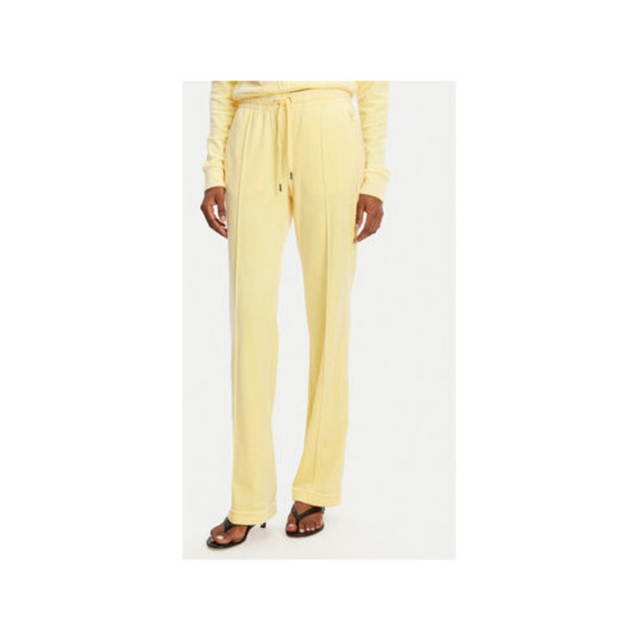 Pantaloni de trening dama Juicy Couture, JCAPW045, Poliester/Elastan, Galben, Galben, XL