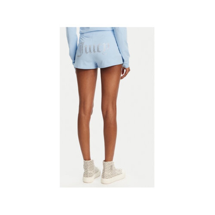 Juicy Couture noi sport rovidnadrag, JCWHS125312, pamut/modal, vilagoskek, Világoskék