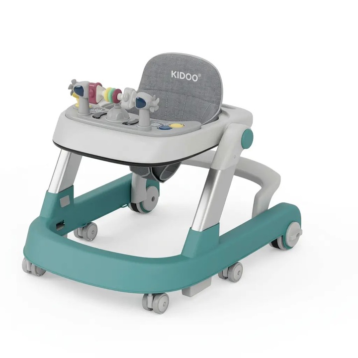 Premergator educational 3 in 1 AT PERFORMANCE®, pentru copii, Masuta, Premergator & Antemergator, Reglabil, Muzical, Anti-cadere