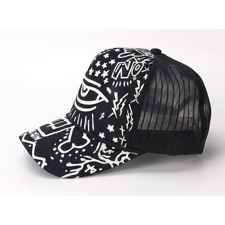 Sapca de baseball cu plasa pentru camioneta, cu panouri frontale rigide si structurate, pentru golf, pentru barbati si femei