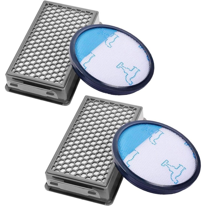 Set 4 filtre pentru aspiratoare Rowenta ZR005901, compatibile cu Moulinex Tefal Compact Power Cyclonic