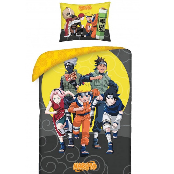 Naruto Mission ágyneműhuzat 140×200cm, 70×90 cm