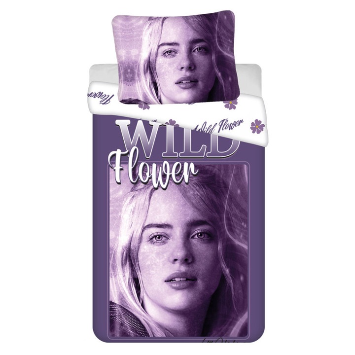 Billie Eilish Wild Flower ágyneműhuzat 140×200cm, 70×90 cm