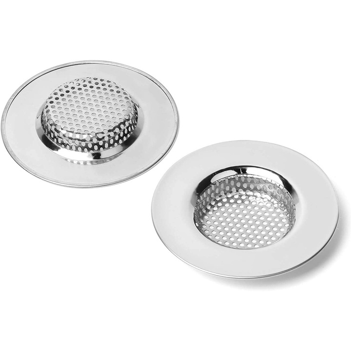 Rozsdamentes acél mosogatószűrő, 77 mm, mikroperforációval