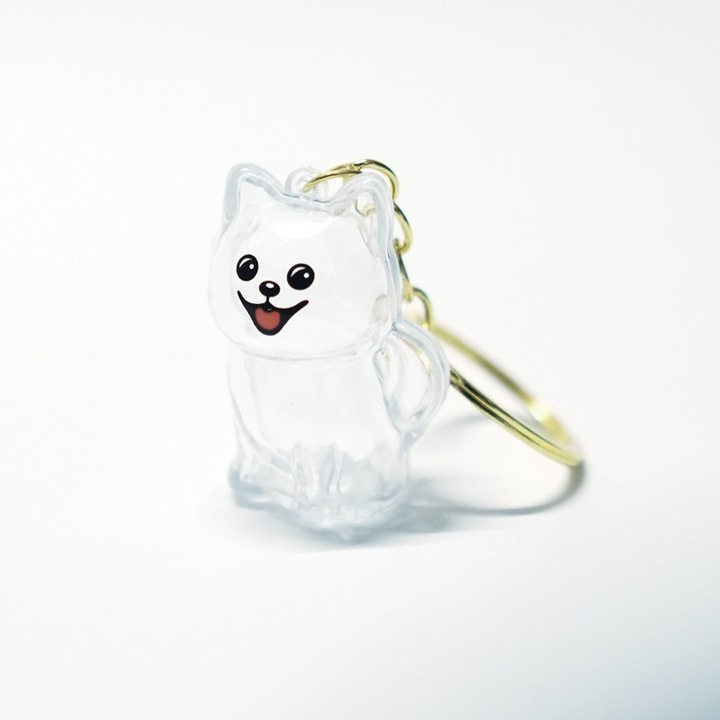 Hordozható kulcstartó kisállatszőr-gyűjtőhöz, kiskutya alakú, kutya- és macskatulajdonosoknak, szőrtároló doboz, emléktárgyak, kisállatszőr-emlék, A stílus