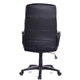 Scaun birou directorial QMOBILI Rondo Negru, piele ecologica PU, mecanism balans, brate tapitate, baza PP