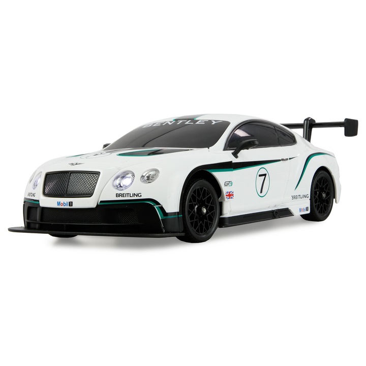 Masina RC cu telecomanda Bentley GT3 Continental Drift Car, Lungime 27.5 cm, Scara 1:18, Viteza aprox: 20Km/h, 2.4Ghz, 4WD, Lumini LED, 6+