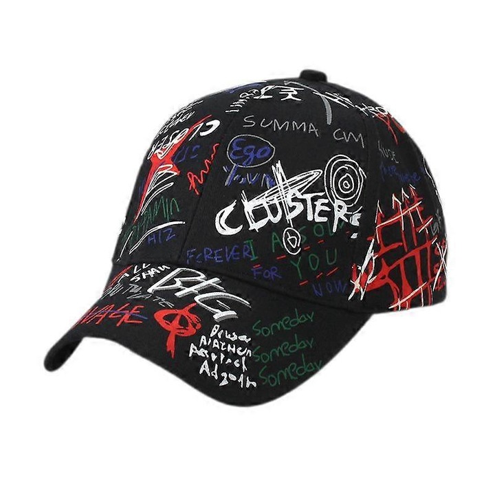 Sapca de baseball unisex Graffiti, palarie K-pop pentru baieti in aer liber, snapback, palarie pentru tata, palarie camionist pentru barbati si femei