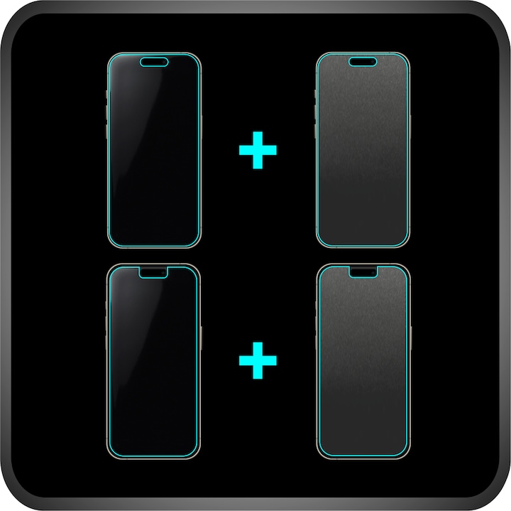 Комплект 4 протектора за екран Folie24, за Honor 400 Pro, 2X ултрапрозрачни + 2X матови, пълно покритие на дисплея и подходящи за калъф, самозалепващи се, гъвкави със саморегенерация