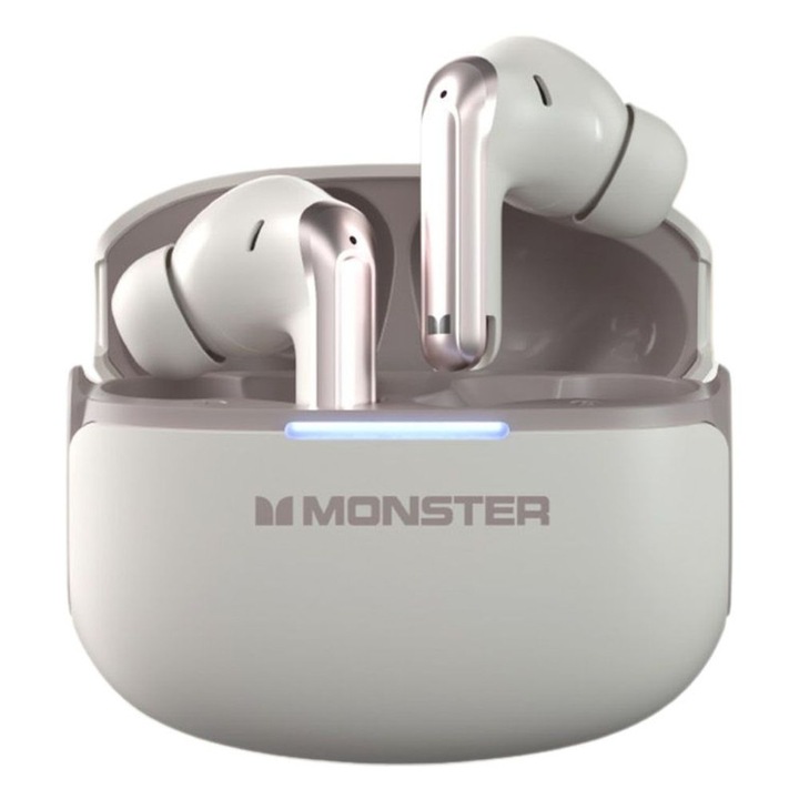 Vezeték nélküli fülhallgató Monster Aura fit D02, ANC és ENC, 13mm-es prémium hangzás, Bluetooth 6.0, kényelmes