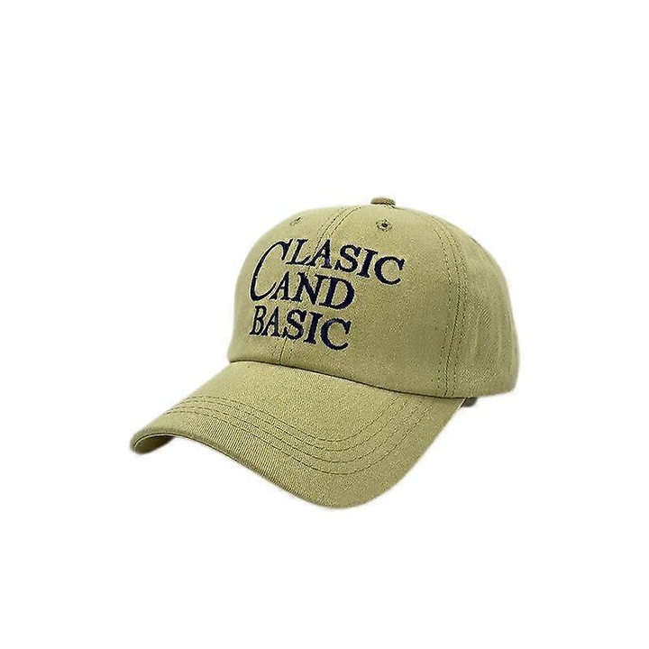 Sapca de baseball casual la moda, cu alfabet, fata mica, moale, kaki