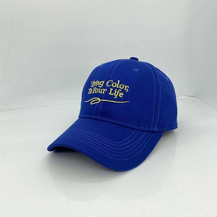 Sapca de baseball cu bor curbat, cu litere brodata simple, Hat Niche (albastru)