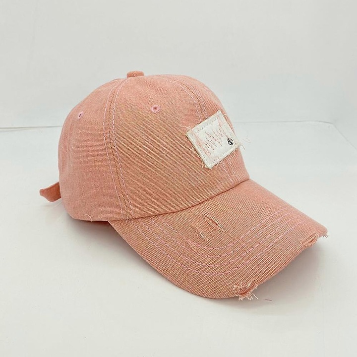 Sapca de baseball reglabila, brodata, cu orificiu de nisa pentru palarie, pentru barbati si femei (pudra de floare de cires)