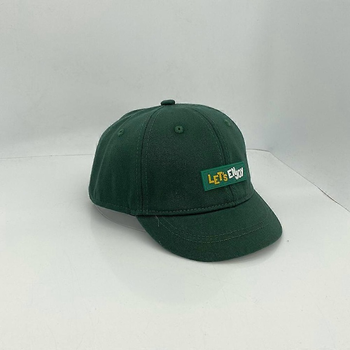 Sapca de baseball reglabila cu boruri scurte si litere brodate pentru barbati si femei (verde)