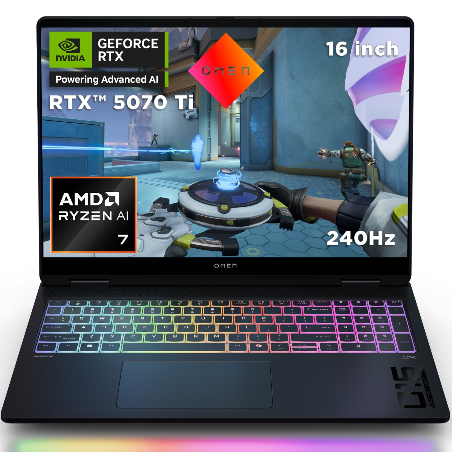 ゲーミングPC/i7/500GB/GTX960/MS Office/HP Laptop Gaming HP OMEN MAX 16-ak0008nn cu procesor AMD Ryzen™ AI 7