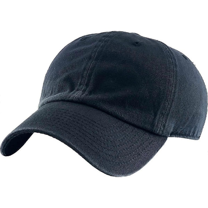 Sapca de baseball din bumbac cu profil redus, barbati si femei, sapca de baseball pentru tata, reglabila, nestructurata, simpla, neagra