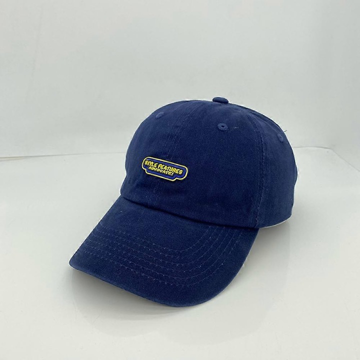 Sapca de baseball reglabila cu litere brodate englezesti nostalgice pentru barbati si femei (albastru marin)