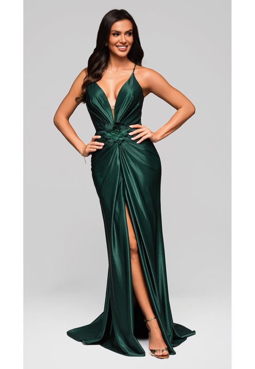Rochie de seara Maxi LARICA LA-OM-DLR206, Verde