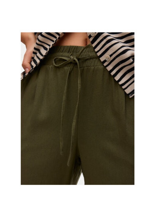 Vero Moda noi nadrag, 10279691, viszkoz/len, zold, Zöld