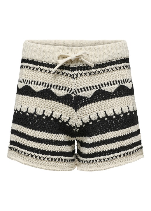 Noi rovidnadrag, Only, 15344405, Polieszter/Pamut, Fekete, Fekete