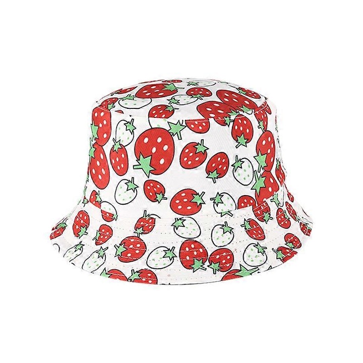 Palarie de pescar cu model de fructe pentru barbati si femei, palarie de soare pentru agrement in aer liber, palarie de vara pentru calatorii