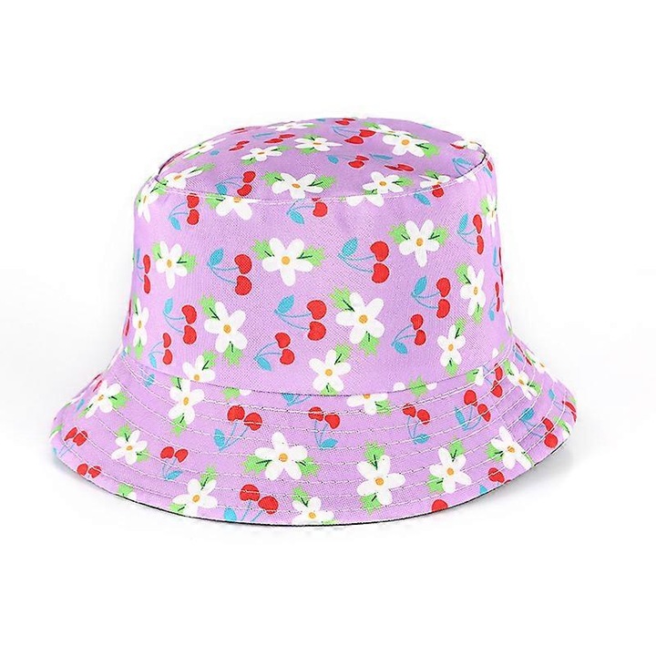 Рибарска шапка с плодов мотив за мъже и жени, шапка за слънце за отдих на открито, лятна шапка за пътуване