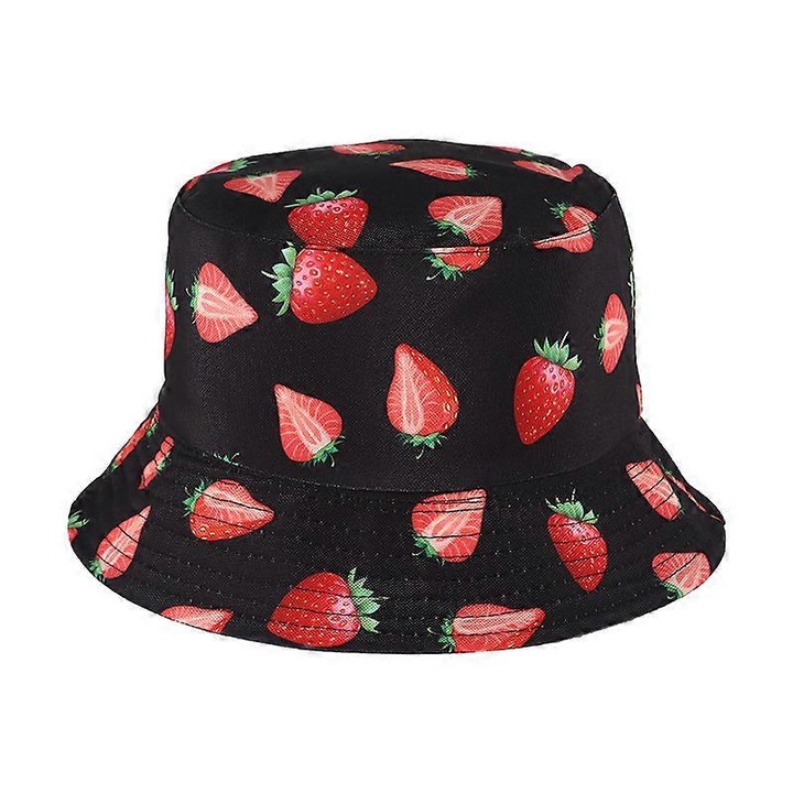 Palarie de pescar cu model de fructe pentru barbati si femei, palarie de soare pentru agrement in aer liber, palarie de vara pentru calatorii