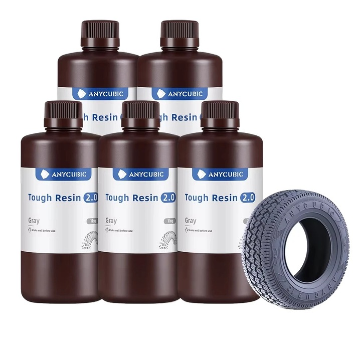 3D gyanta, 5 kg, szürke, nagy pontosságú, tartós