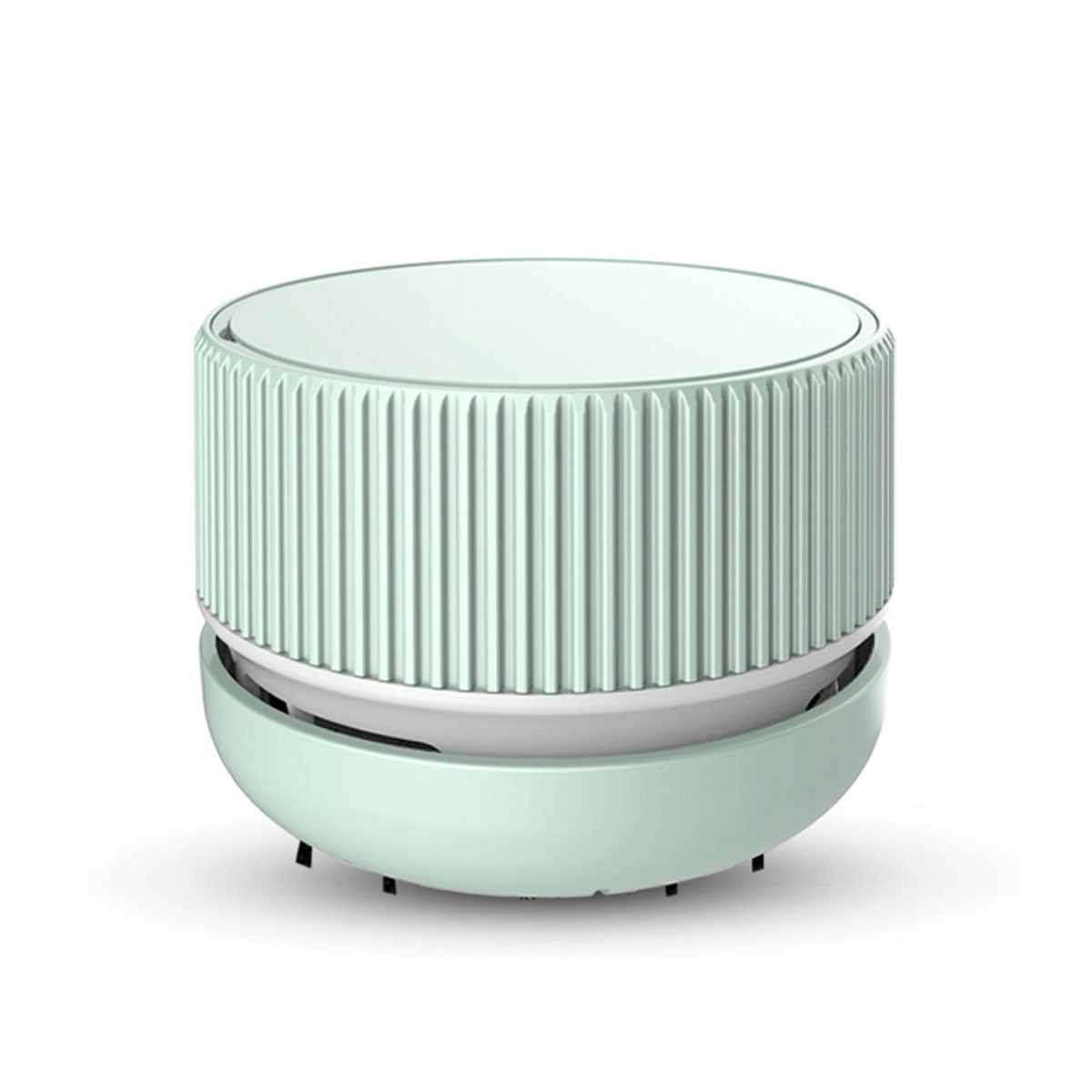 Aspirator de masa, mini aspirator de birou, aspirator de masa reincarcabil USB, aspirator de masa rotativ pentru scoala, birou, casa, verde
