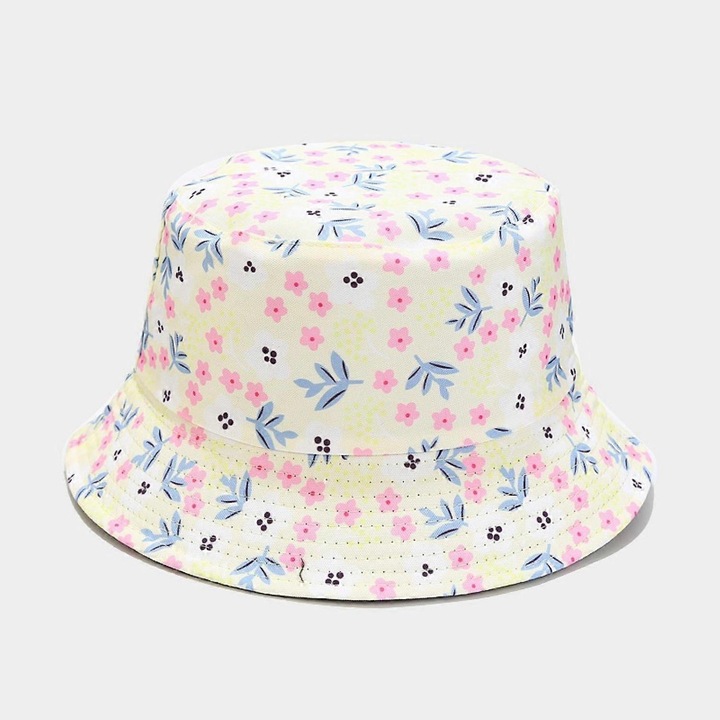 Palarie unisex cu doua fete, palarie de pescar, palarie de soare reversibila pentru femei si barbati, alba