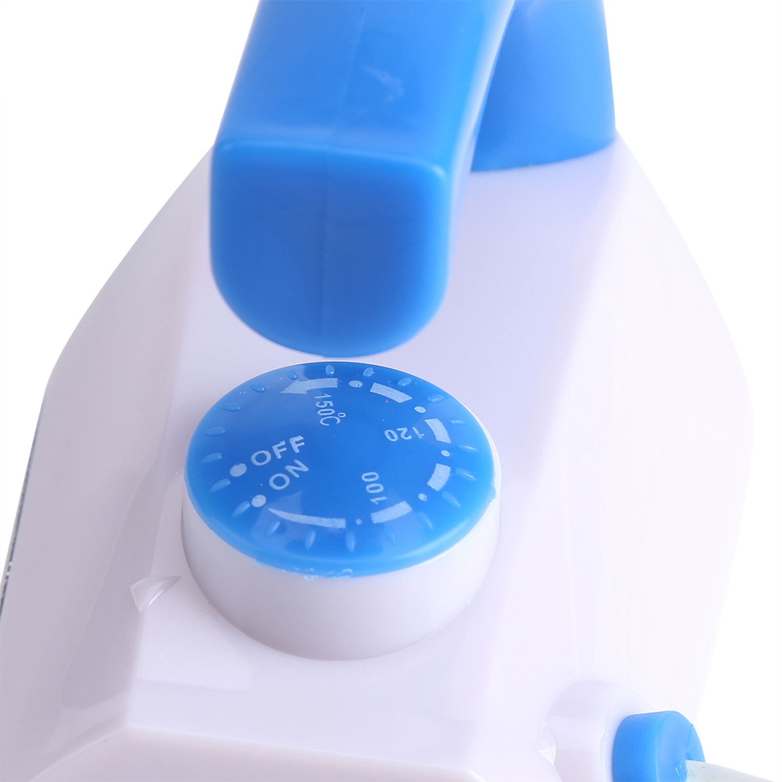 Fier de calcat mini portabil, control temperatura, albastru/alb, 7.5x11.5x6.7cm