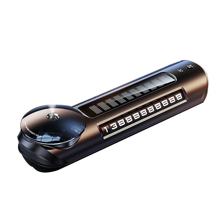 Okos autóillatosító szenzorral, aroma diffúzorral, alumíniumötvözet testtel, 3 állítható koncentrációval, fekete