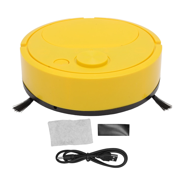 Mini aspirator de birou alb