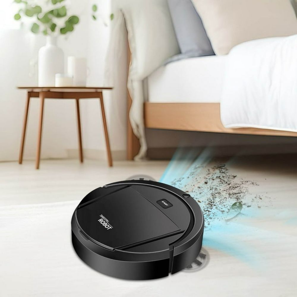 Robot aspirator 3 in 1 Vankin, curatare prin aspirare si mopare, control Wi-Fi, incarcare automata, dimensiuni compacte