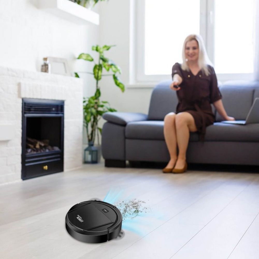Robot aspirator 3 in 1 Vankin, curatare prin aspirare si mopare, control Wi-Fi, incarcare automata, dimensiuni compacte