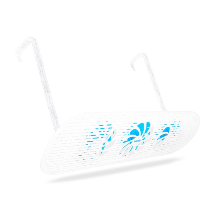 Deflector reglabil pentru aer conditionat, protectie jet de aer rece, 55-88 cm, Plastic, Alb