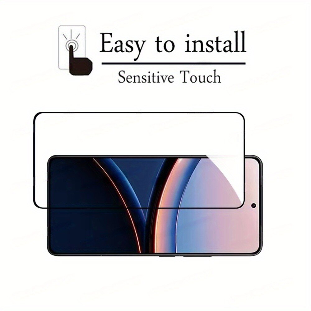 Set 2 folii protectie sticla securizata pentru Poco F7 Ultra poco F7 Pro, transparent, 0.33mm, rezistenta la zgarieturi