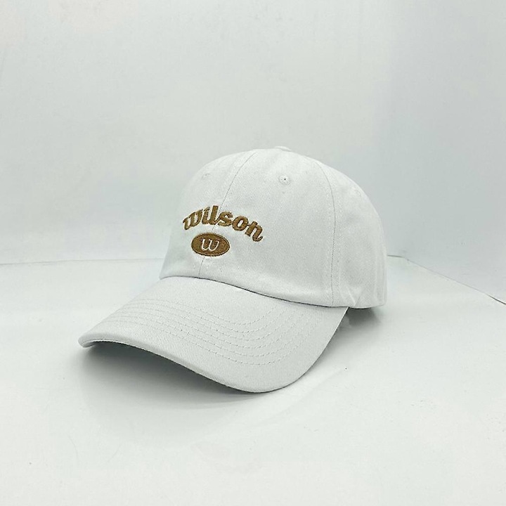 Sapca de baseball reglabila cu litere brodate vintage pentru barbati si femei (alb)