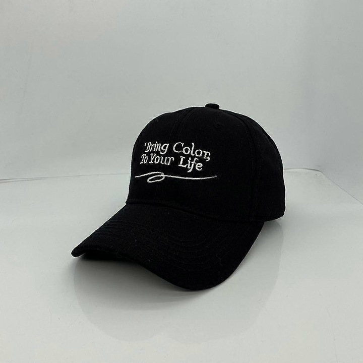 Sapca de baseball Hat Niche cu boruri curbate si litere brodata simple (negru)