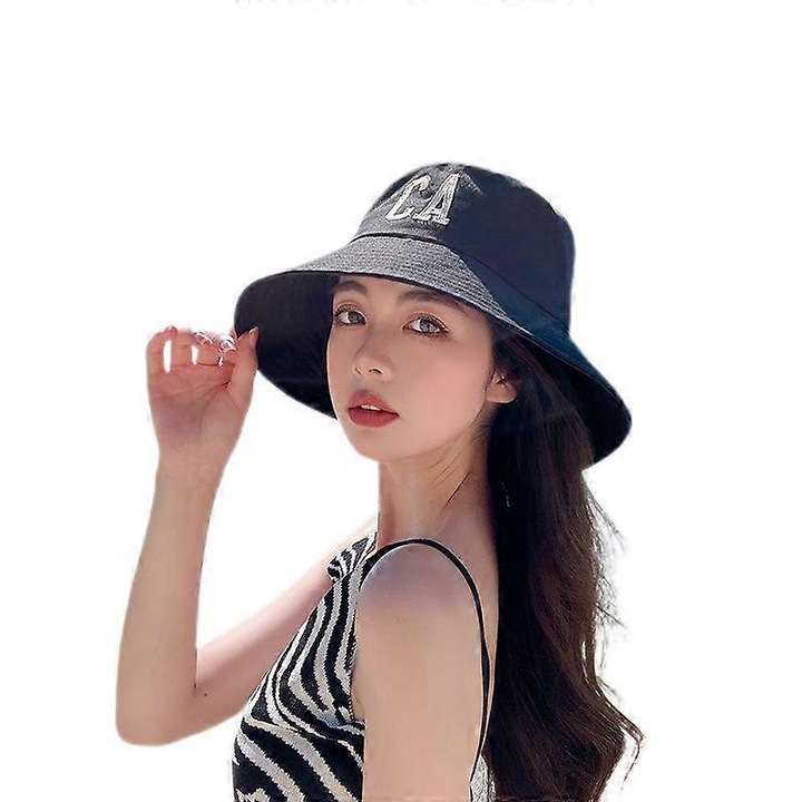 Palarie pliabila din bumbac, palarie de plaja, palarie de pescar pentru vacante, scoala, cumparaturi, drumetii-mz6901