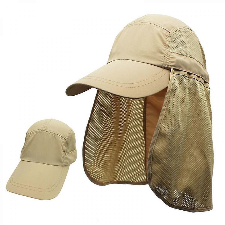 Мъжка шапка за слънце Connectyle с UV защита за сафари, туризъм, предпазител за врата, риболовна шапка