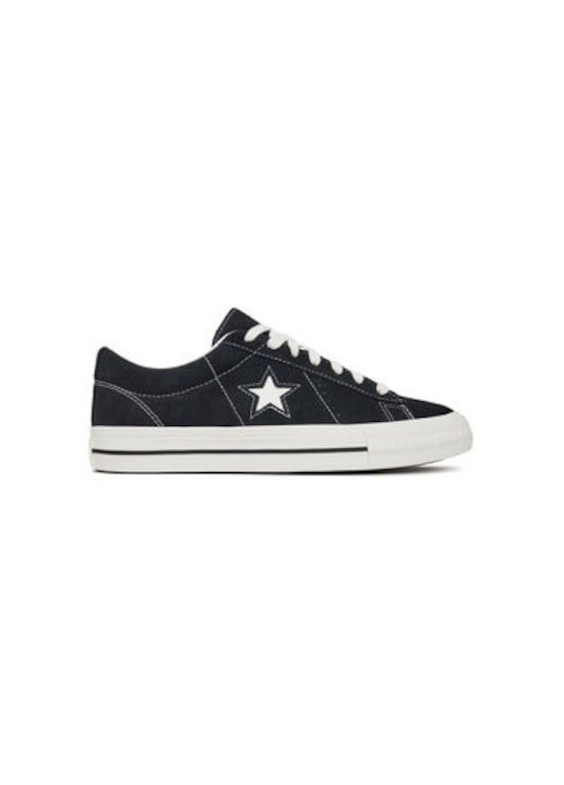 Tenisi barbati Converse, A14711C, Piele naturala, Negru